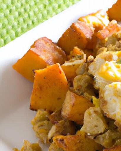 Sunrise Sizzle: Chicken & Sweet Potato Breakfast Hash Delight