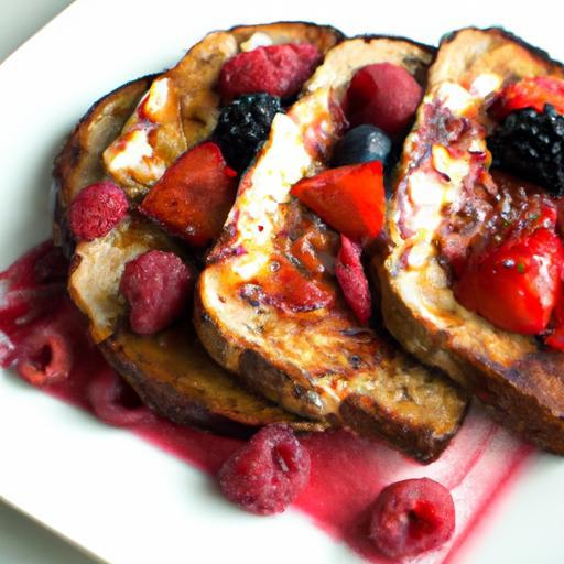 Morning Magic: Vegan French Toast with Berry Compote Delight