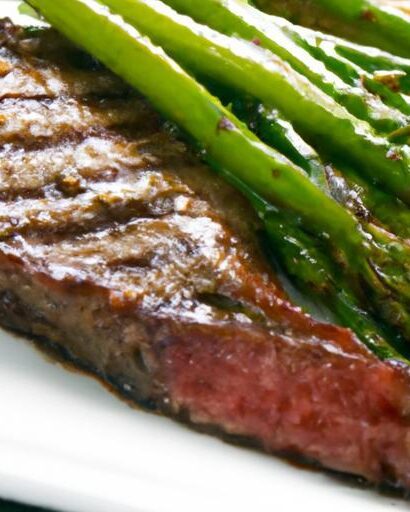 Savor the Flavor: Grilled Sirloin Steak with Roasted Asparagus
