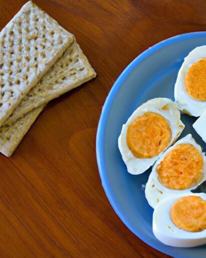 Protein-Packed Snack: Hard-Boiled Eggs & Whole Wheat Crackers