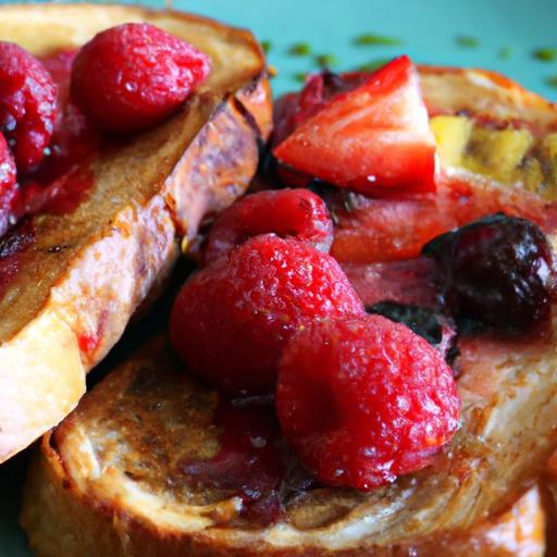 Bright Mornings: Vegan French Toast with Berry Compote