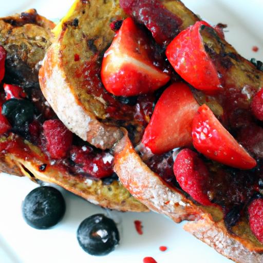 Morning Magic: Vegan French Toast with Berry Compote Delight