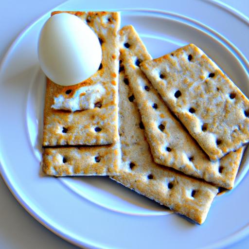Protein-Packed Snack: Hard-Boiled Eggs & Whole Wheat Crackers