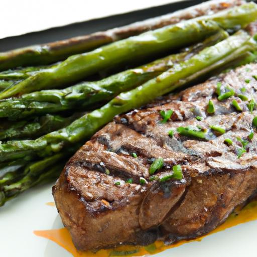 Savor the Flavor: Grilled Sirloin Steak with Roasted Asparagus