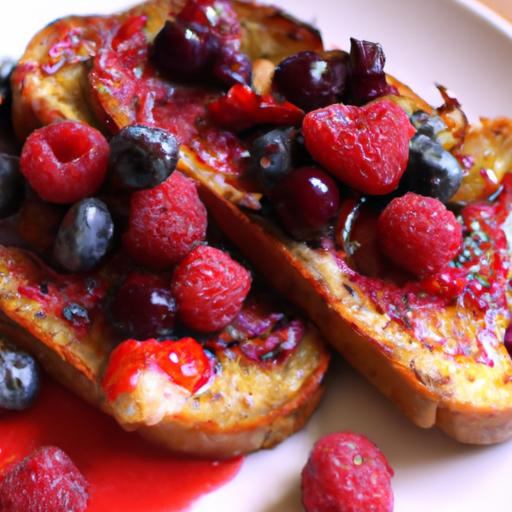 Bright Mornings: Vegan French Toast with Berry Compote