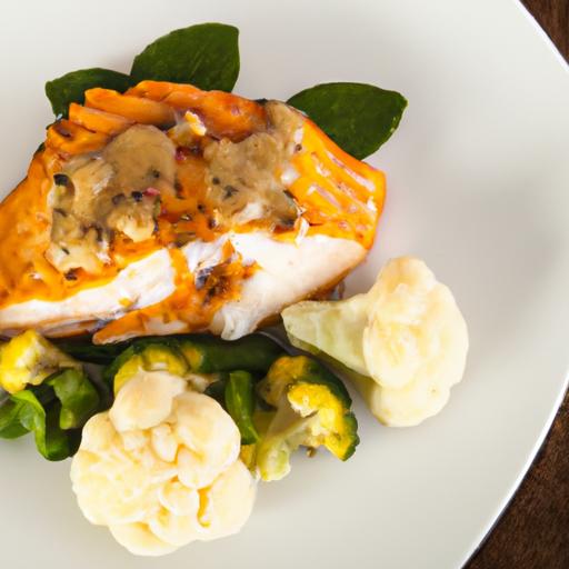 Sweet Meets Savory: Honey mustard Salmon & Roasted Cauliflower