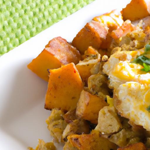 Sunrise Sizzle: Chicken & Sweet Potato Breakfast Hash Delight