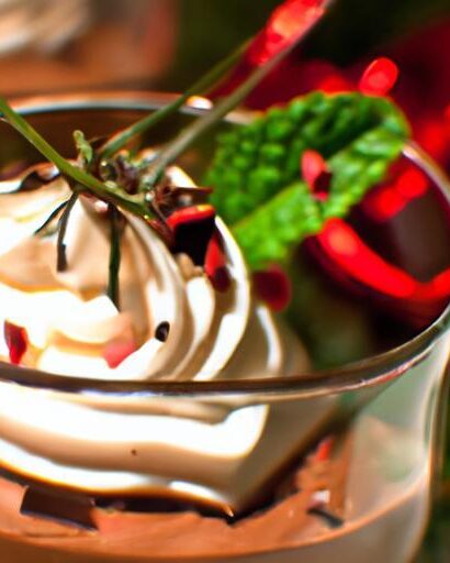 Decadent Dark Chocolate Peppermint Mousse: A Festive Delight