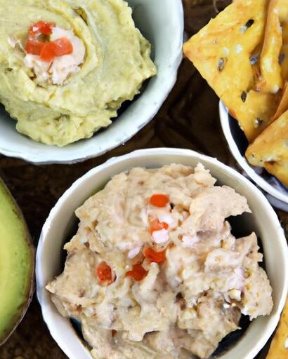 Creamy Tuna & Avocado Dip Paired with Wholesome Crackers