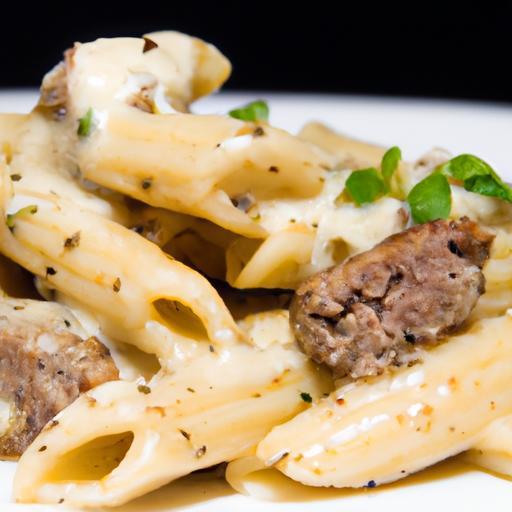 Savor Garlic Butter Steak & Creamy Parmesan Rigatoni Bliss