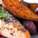 Sweet Harmony: Balsamic Glazed Salmon & Roasted Sweet Potatoes