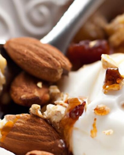 Wholesome Bliss: Greek Yogurt with Walnuts & Honey Delight