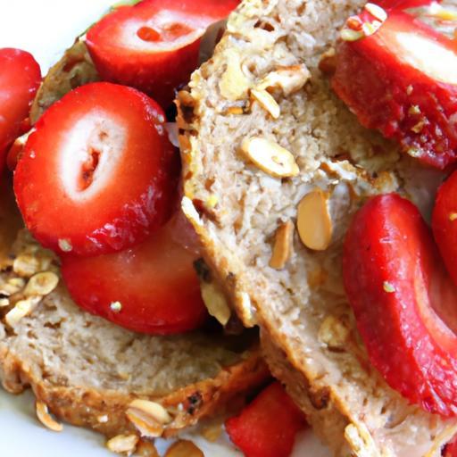 Energize Mornings: Whole Wheat Toast with Almond & Strawberries