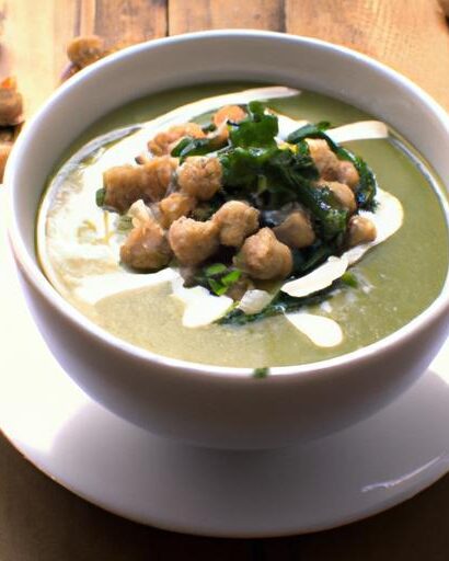 Power-Packed Protein: Chickpea & Spinach Soup Delight