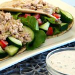 Healthy Tuna Salad in Whole Wheat Pita with Greek Yogurt