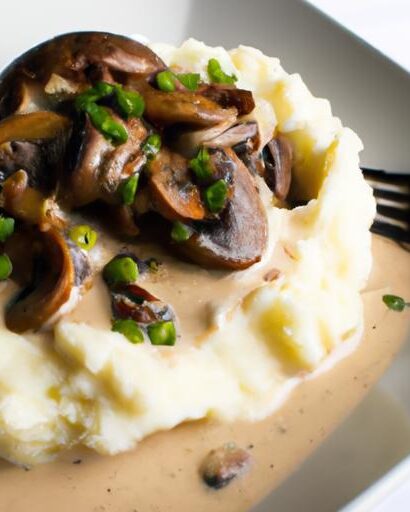Creamy Mashed Potatoes Meets Savory Mushroom Gravy Bliss