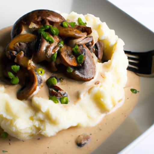 Creamy Mashed Potatoes Meets Savory Mushroom Gravy Bliss