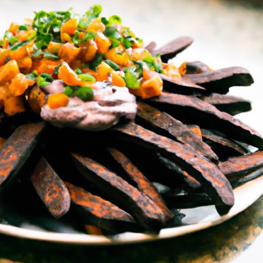 Loaded Sweet Potato Fries: Black Beans & Creamy Guac Twist