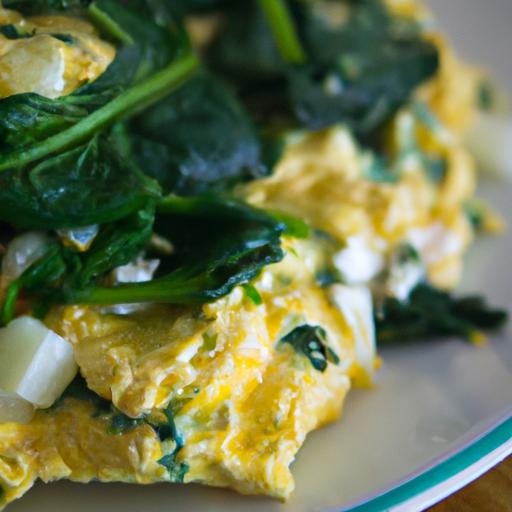 Wholesome Scrambled egg Whites with Spinach & Feta Flair