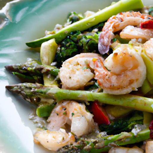 Garlic-Infused Shrimp & Asparagus Stir-Fry: A Flavor Boost