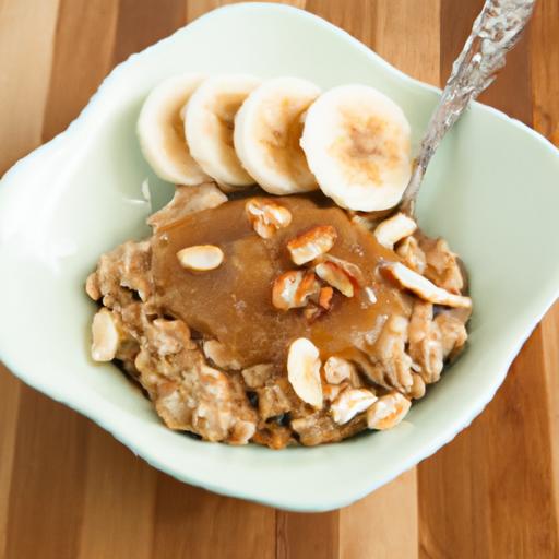 Power-Packed Oatmeal: Whey, peanut butter & Banana Boost