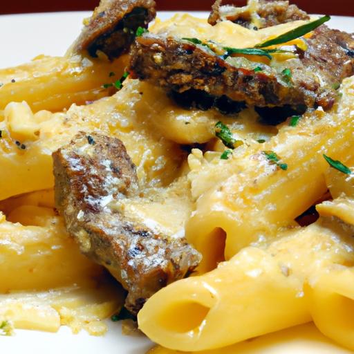 Savor Garlic Butter Steak & Creamy Parmesan Rigatoni Bliss