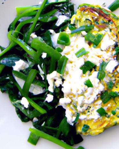 Wholesome Scrambled Egg Whites with Spinach & Feta Flair
