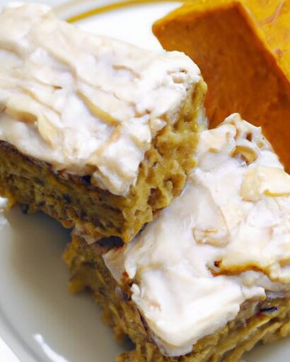 Decadent Pumpkin Bars with Silky Cream Cheese Frosting