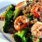 Savor the Fusion: Shrimp & Quinoa Stir-Fry with Broccoli