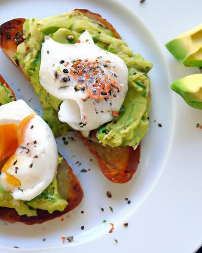 Creamy Avocado Toast with Perfectly Poached Eggs Delight