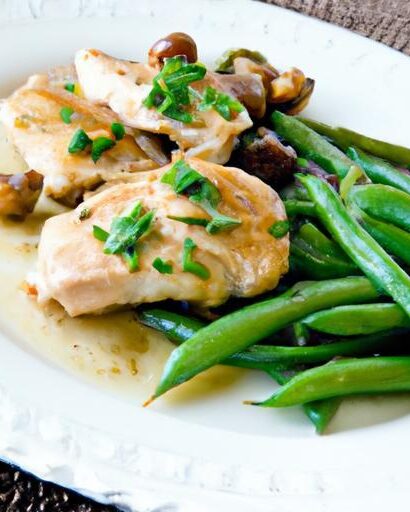 Savor Garlic Butter Chicken with Crisp Green Beans Delight