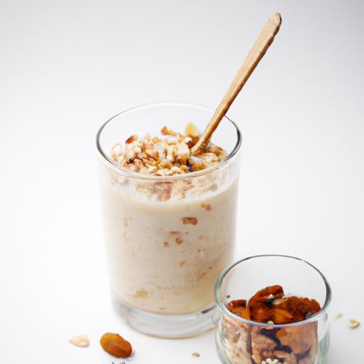 Power Up Your Day: Whey, Oats & Almond Butter Smoothie