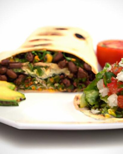 The Perfect Black Bean & Avocado Burrito: A Flavorful Feast