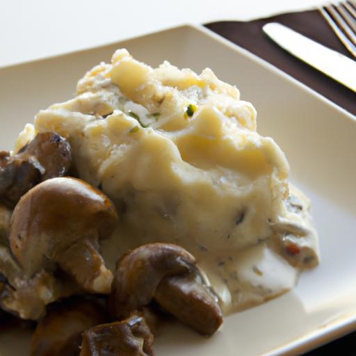 Creamy Mashed Potatoes Meets Earthy Mushroom Gravy Delight