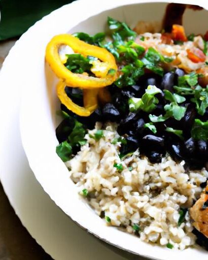 Flavor-Packed Chicken & Black Bean Burrito Bowl Recipe