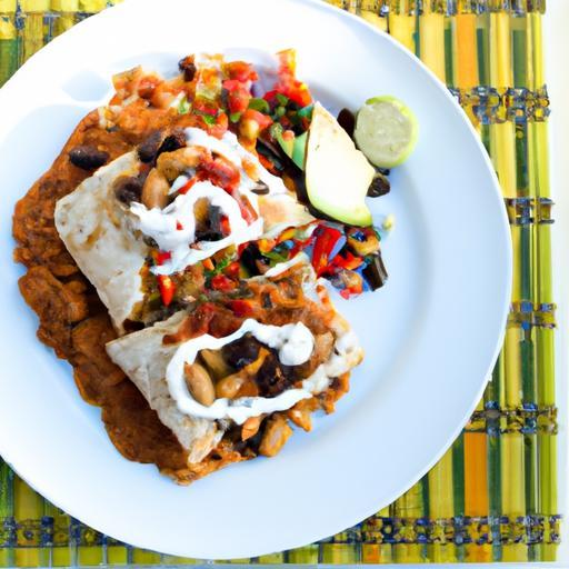 Creamy Vegan Enchiladas with Zesty Cashew Queso Delight
