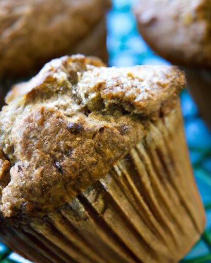 Wholesome Crunch: High-Fiber Bran Muffins with Nuts Delight