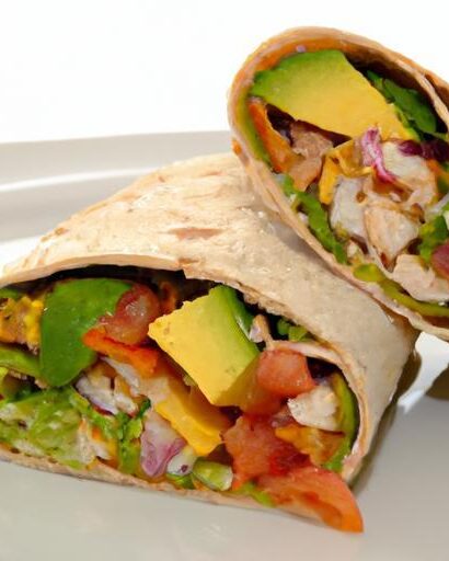 Wholesome Wrap: Lean Turkey & Avocado in Wheat Delight