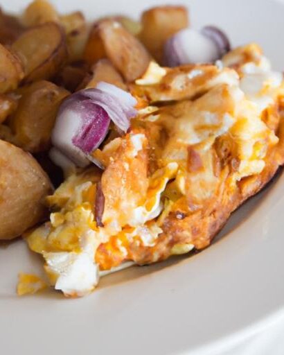 Cheesy Potato Egg Scramble: A Quick, Tasty Morning Boost