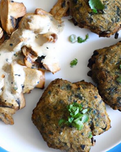 Savor Vegan Biscuits with Creamy Mushroom Gravy Delight