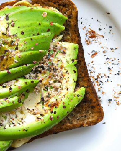 Supercharge Breakfast: Whole Grain Toast with Avocado & Hemp Seeds
