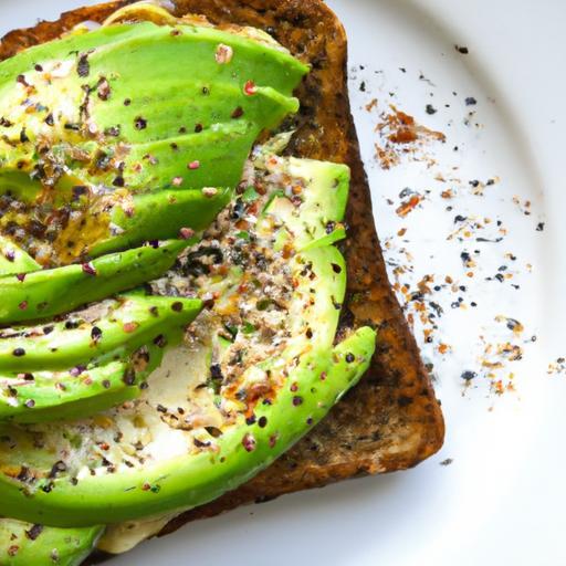 Supercharge Breakfast: Whole Grain Toast with Avocado & Hemp Seeds