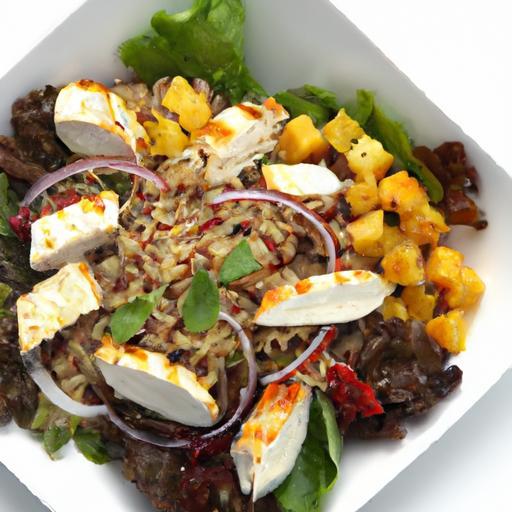 Zesty Grilled Chicken & Quinoa Salad with Creamy Feta Flair