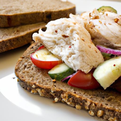 Protein-Packed Greek Yogurt Chicken Salad on Whole Grain Bread