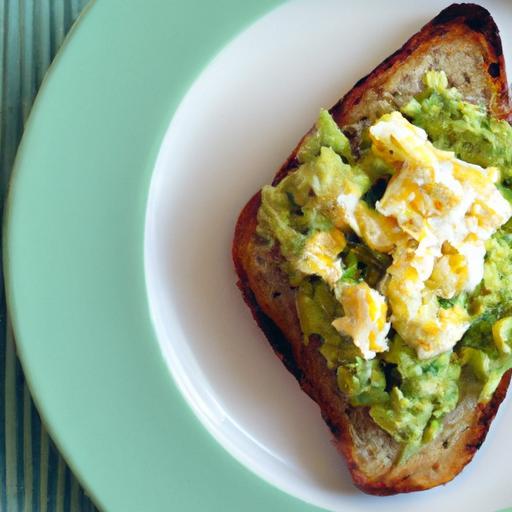 Wholesome Mornings: Scrambled Egg Whites on Avocado Toast