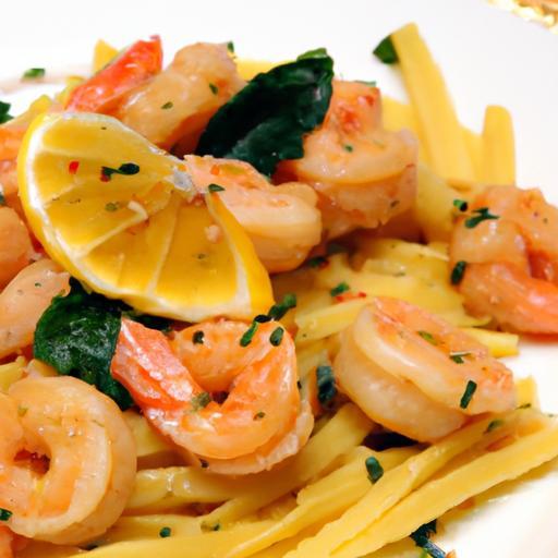 Savory Garlic Butter Shrimp with Wholesome Wheat Pasta