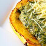 Savory Spaghetti Squash with Pesto & Grilled Chicken Delight