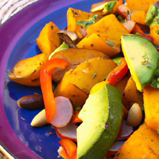 brighten Your Breakfast: Sweet Potato Hash with avocado & Beans