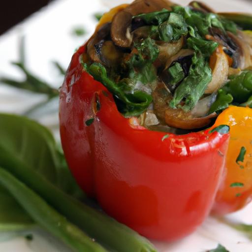 Flavor-Packed Mushroom & Spinach⁤ Stuffed Bell Peppers Delight