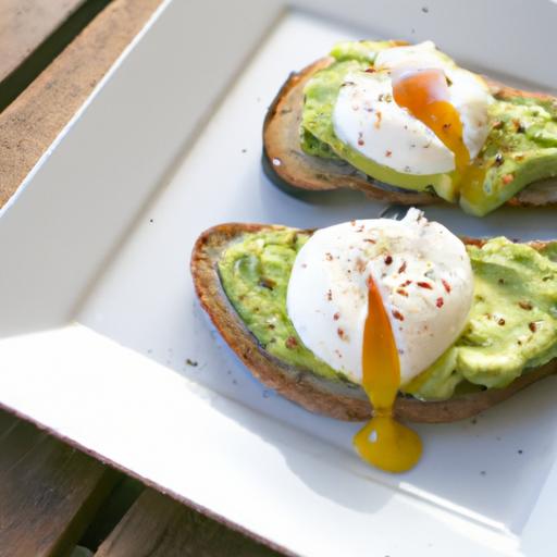Creamy Avocado Toast with Perfectly poached Eggs Delight